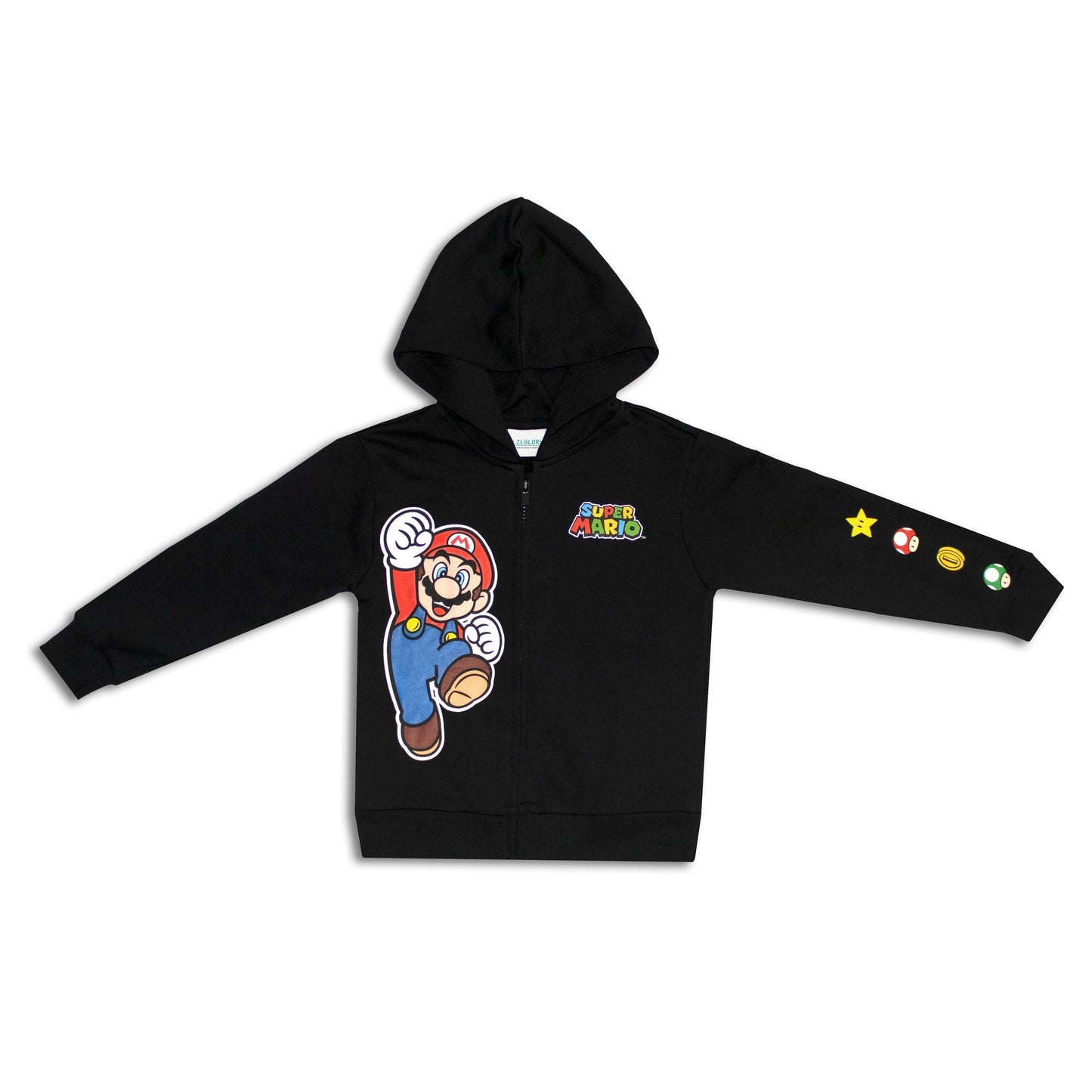 Super Mario Zipper Boys Hoodie