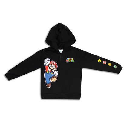 Super Mario Zipper Boys Hoodie