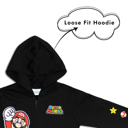Super Mario Zipper Boys Hoodie