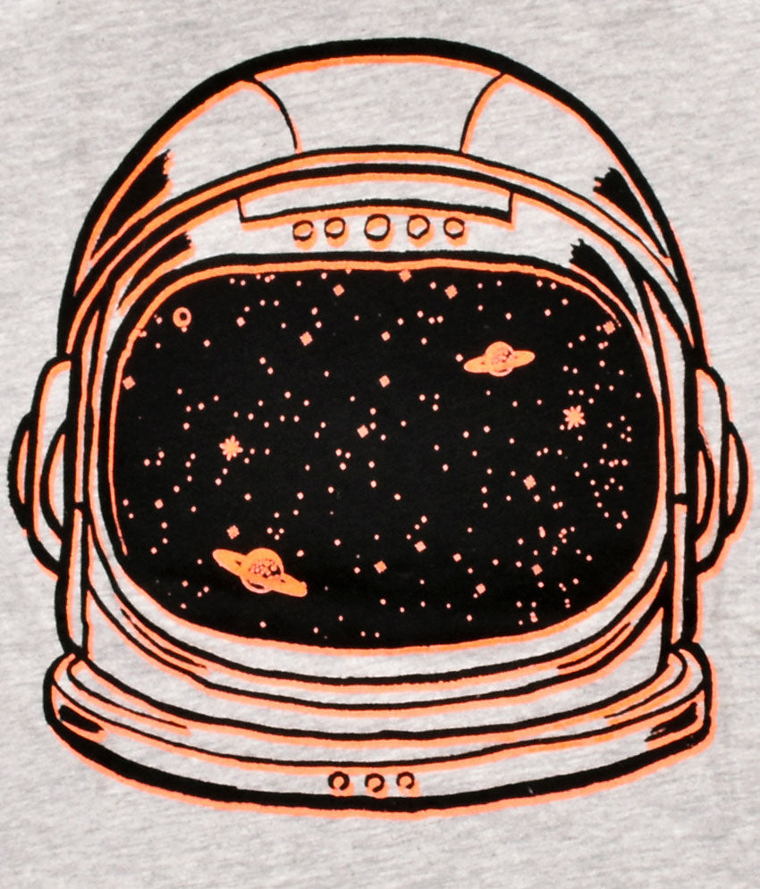 In The Space Glow In Blue Light Boys T Shirt