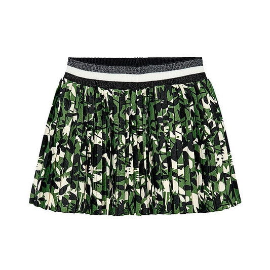 Green Flower And Garden Forest Theme Girls Skirt